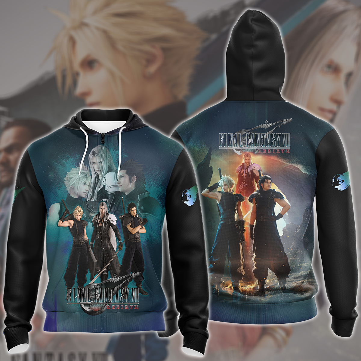 Final Fantasy 7 Rebirth Video Game All Over Printed T-shirt Tank Top Zip Hoodie Pullover Hoodie Hawaiian Shirt Beach Shorts Joggers Zip Hoodie S