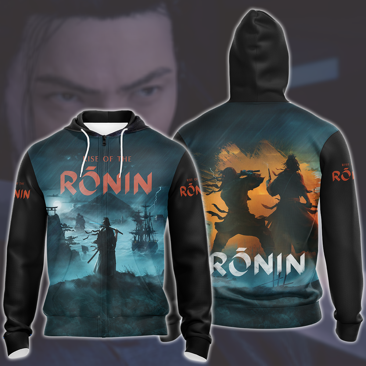 Rise of the Ronin Video Game All Over Printed T-shirt Tank Top Zip Hoodie Pullover Hoodie Hawaiian Shirt Beach Shorts Joggers Zip Hoodie S