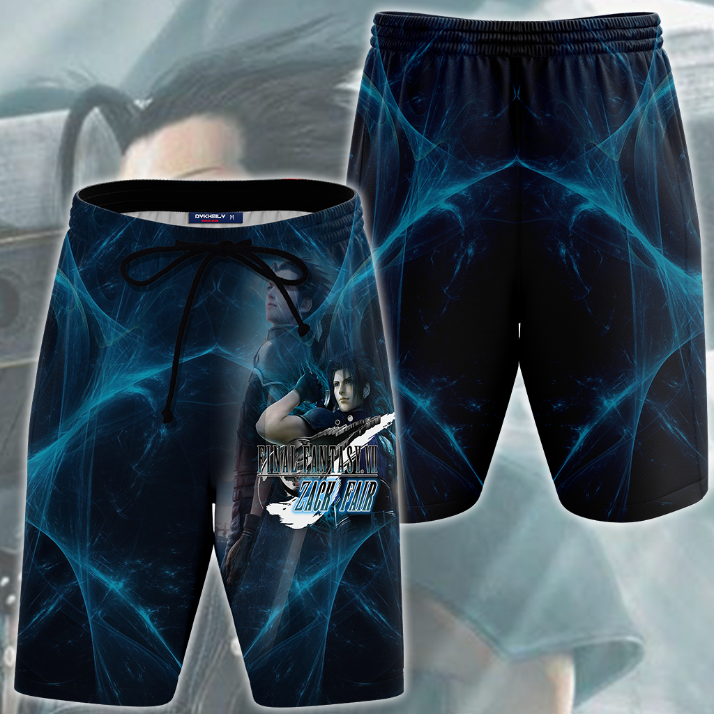 Final Fantasy VII Rebirth Zack Fair Video Game All Over Printed T-shirt Tank Top Zip Hoodie Pullover Hoodie Hawaiian Shirt Beach Shorts Joggers Beach Shorts S