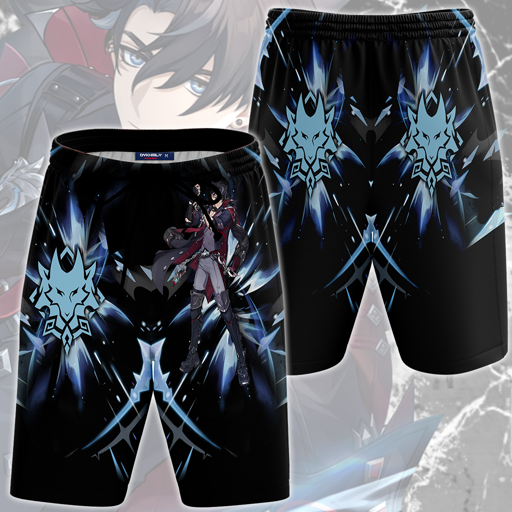 Genshin Impact Wriothesley Video Game All Over Printed T-shirt Tank Top Zip Hoodie Pullover Hoodie Hawaiian Shirt Beach Shorts Joggers Beach Shorts S