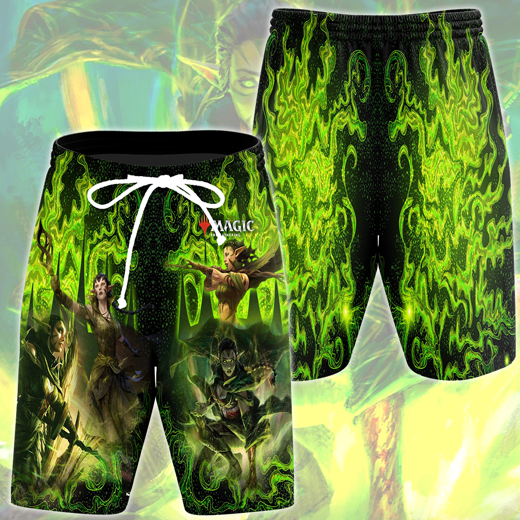 Magic: The Gathering Nissa Revane Video Game All Over Printed T-shirt Tank Top Zip Hoodie Pullover Hoodie Hawaiian Shirt Beach Shorts Joggers Beach Shorts S