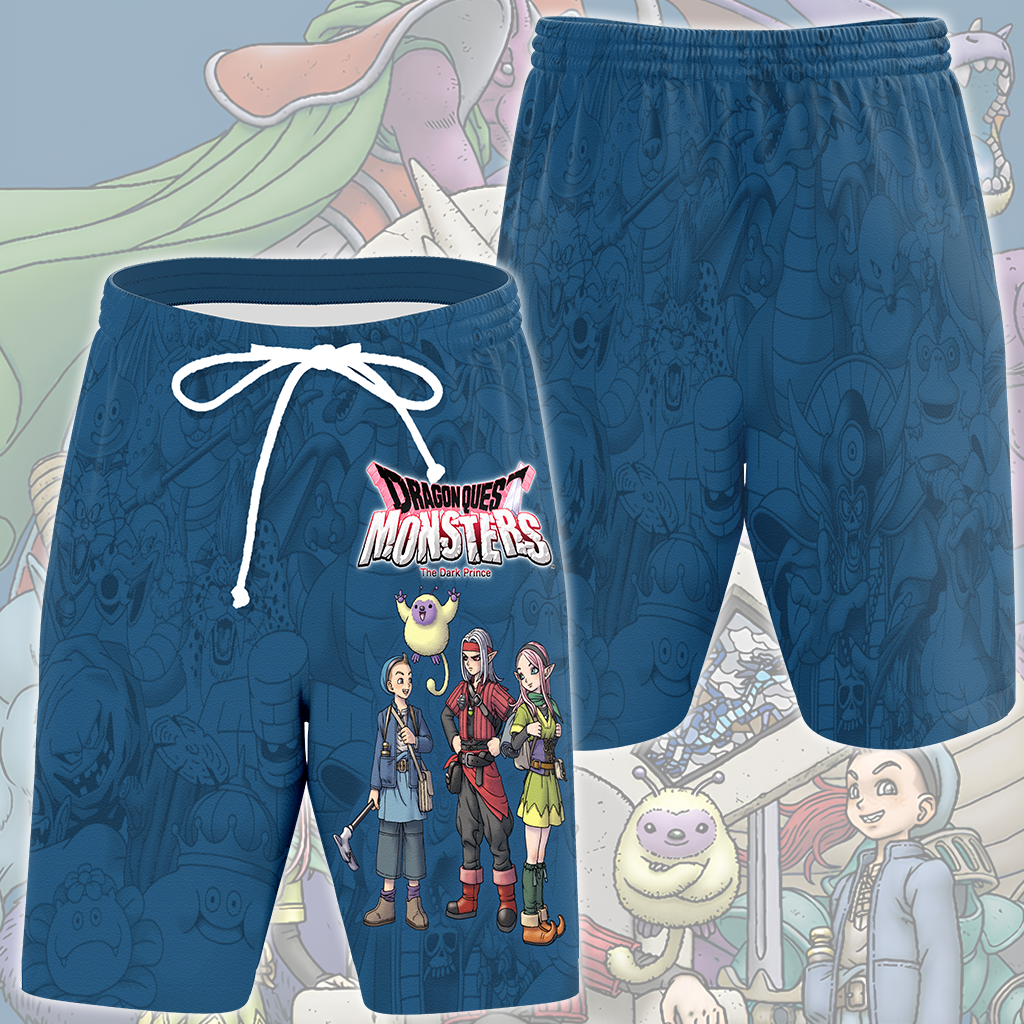Dragon Quest Monsters Video Game All Over Printed T-shirt Tank Top Zip Hoodie Pullover Hoodie Hawaiian Shirt Beach Shorts Joggers Beach Shorts S