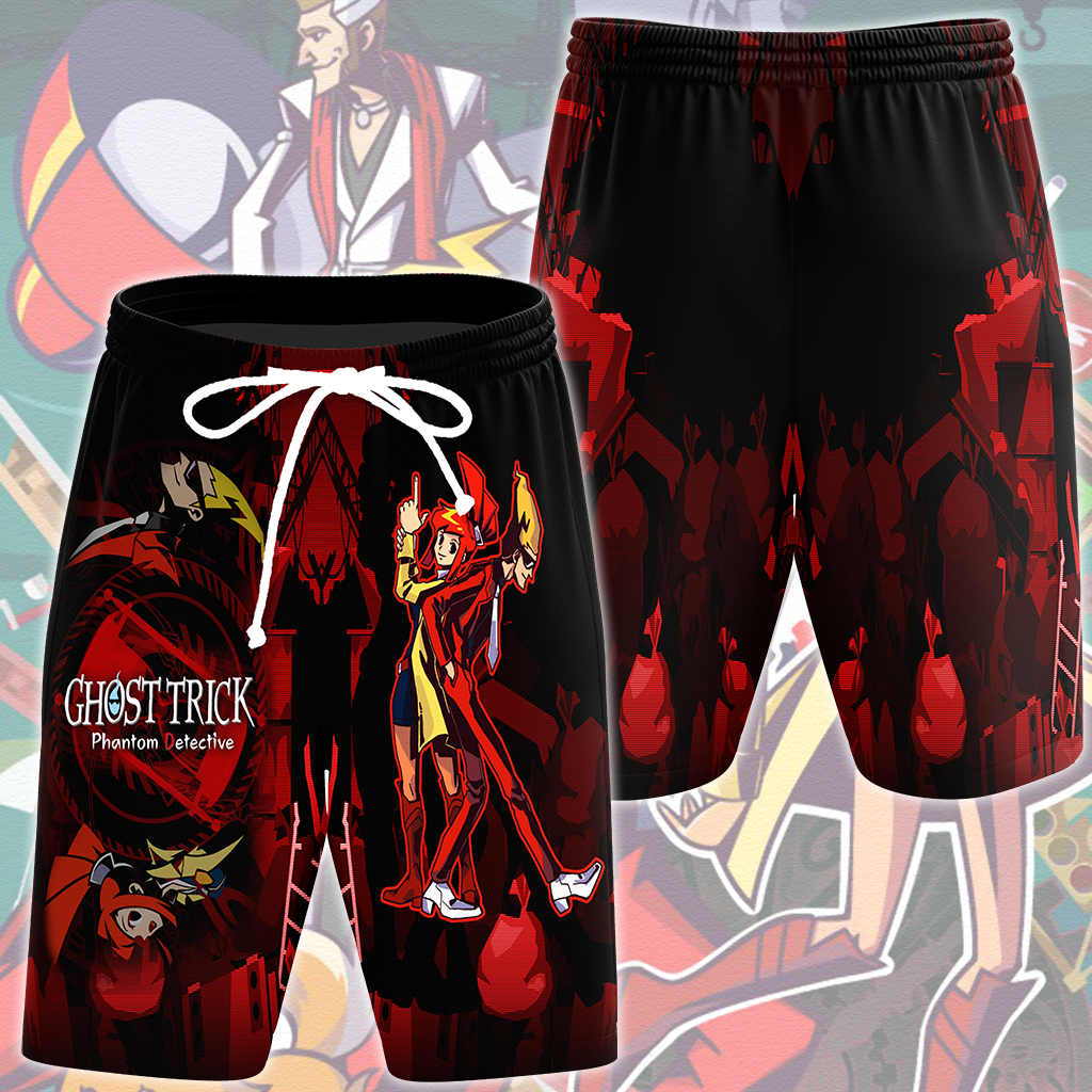 Ghost Trick: Phantom Detective Video Game All Over Printed T-shirt Tank Top Zip Hoodie Pullover Hoodie Hawaiian Shirt Beach Shorts Joggers Beach Shorts S