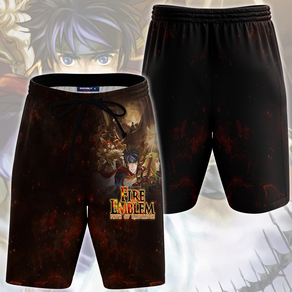 Fire Emblem Path of Radiance Video Game All Over Printed T-shirt Tank Top Zip Hoodie Pullover Hoodie Hawaiian Shirt Beach Shorts Joggers Beach Shorts S