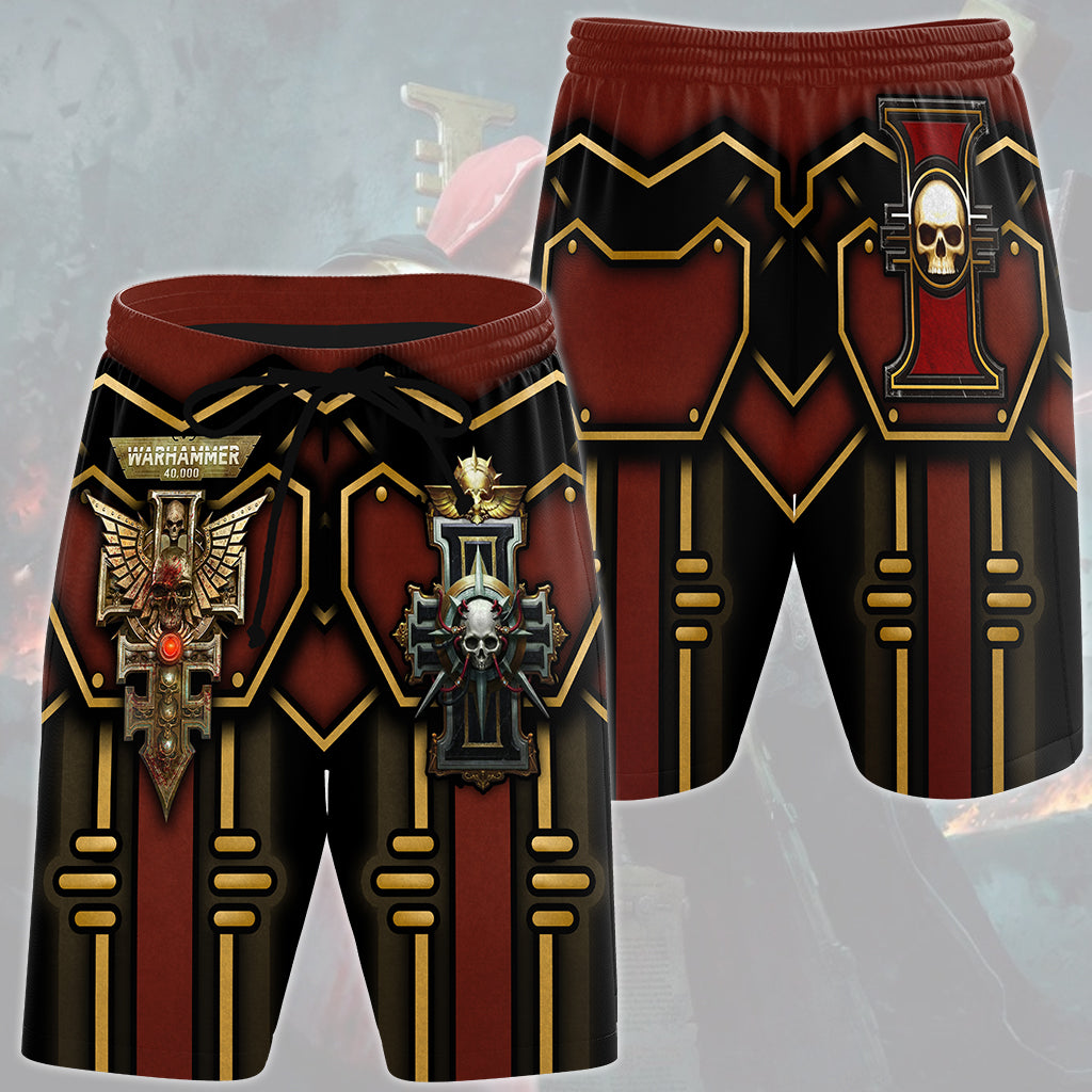 Warhammer 40K Inquisitor Video Game All Over Printed T-shirt Tank Top Zip Hoodie Pullover Hoodie Hawaiian Shirt Beach Shorts Joggers Beach Shorts S