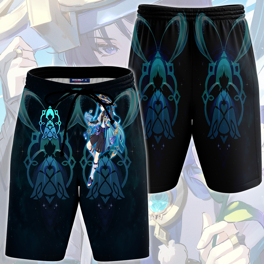 Genshin Impact Wanderer Video Game All Over Printed T-shirt Tank Top Zip Hoodie Pullover Hoodie Hawaiian Shirt Beach Shorts Joggers Beach Shorts S