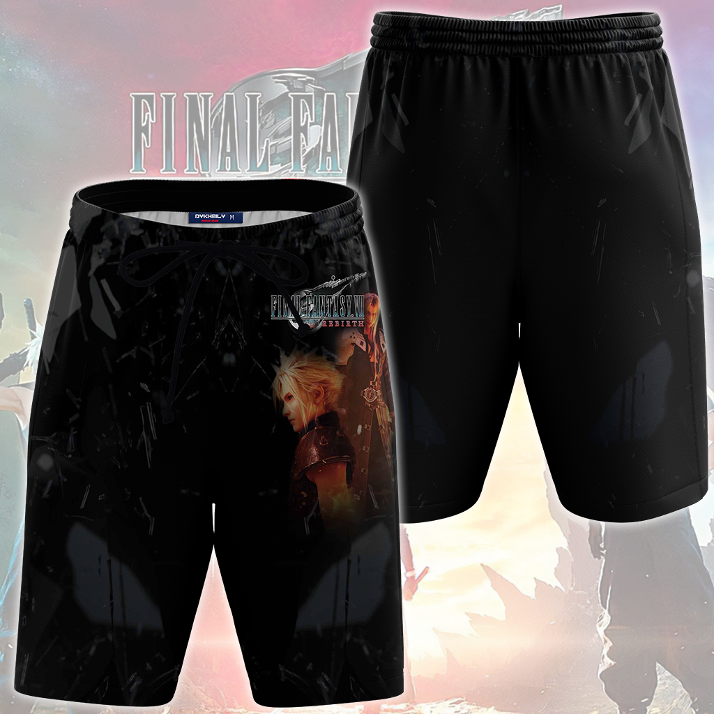 Final Fantasy VII Rebirth Video Game All Over Printed T-shirt Tank Top Zip Hoodie Pullover Hoodie Hawaiian Shirt Beach Shorts Joggers Beach Shorts S