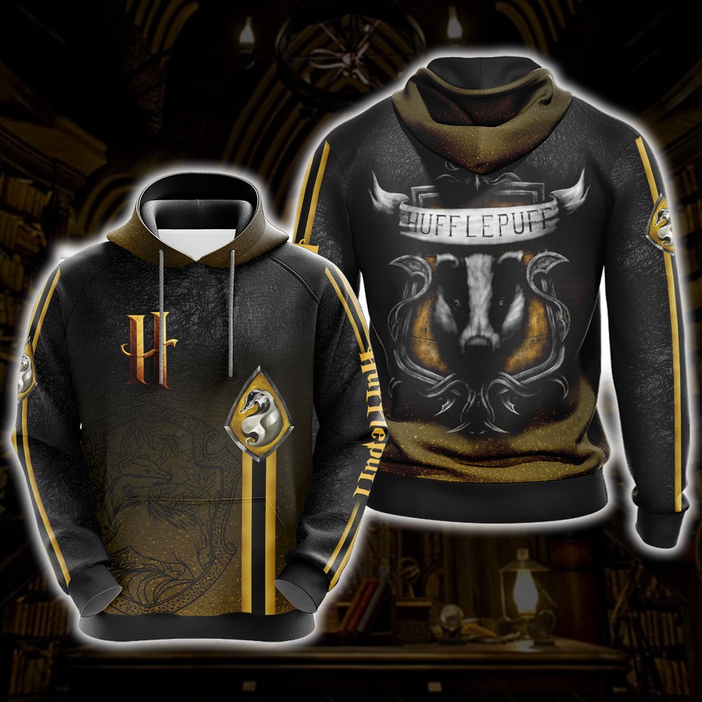 Harry Potter - Loyal Like A Hufflepuff New Look Unisex 3D T-shirt Hoodie S