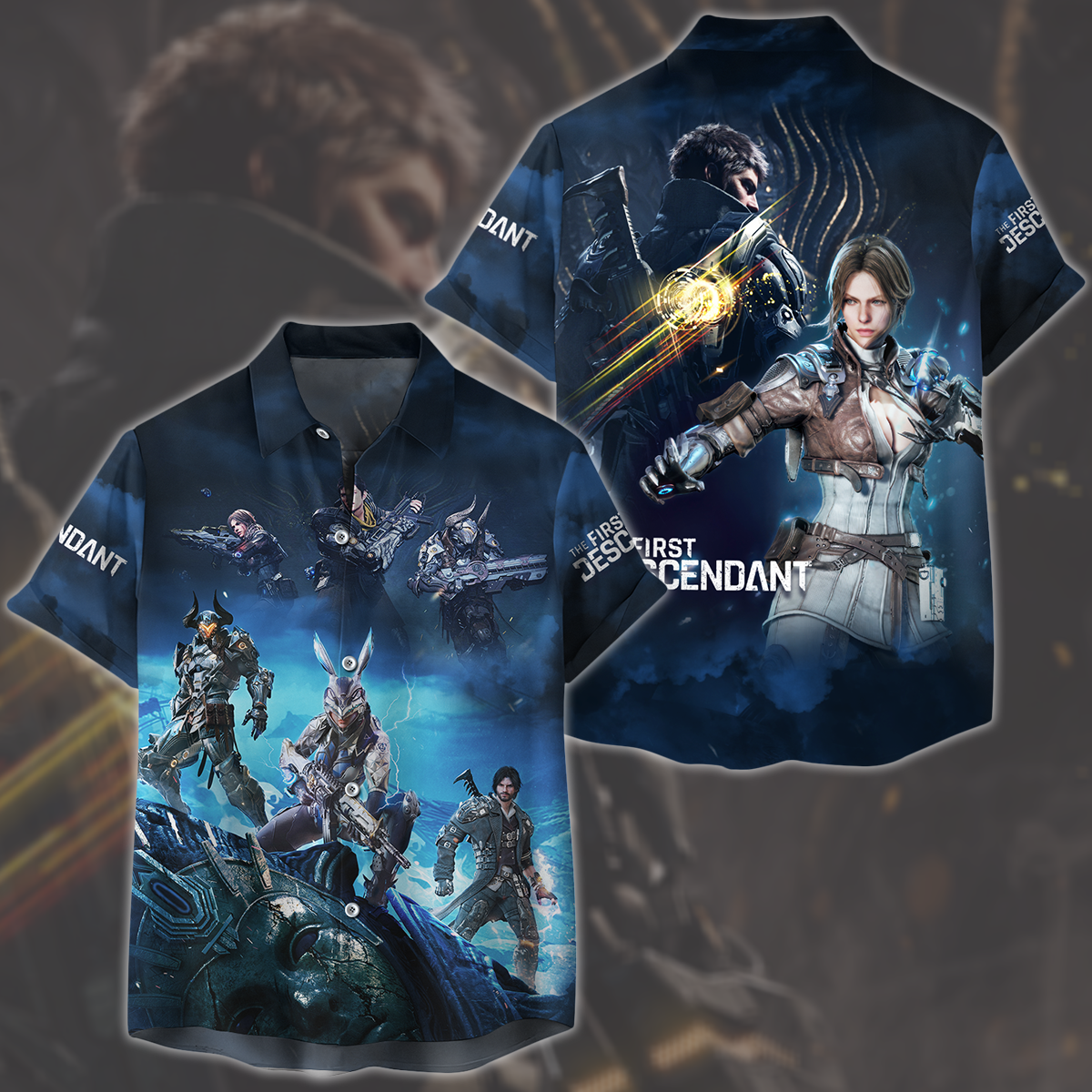 The First Descendant Video Game All Over Printed T-shirt Tank Top Zip Hoodie Pullover Hoodie Hawaiian Shirt Beach Shorts Joggers Hawaiian Shirt S