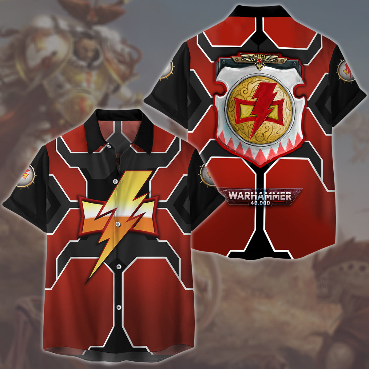 Warhammer 40K White Scars Video Game All Over Printed T-shirt Tank Top Zip Hoodie Pullover Hoodie Hawaiian Shirt Beach Shorts Joggers Hawaiian Shirt S