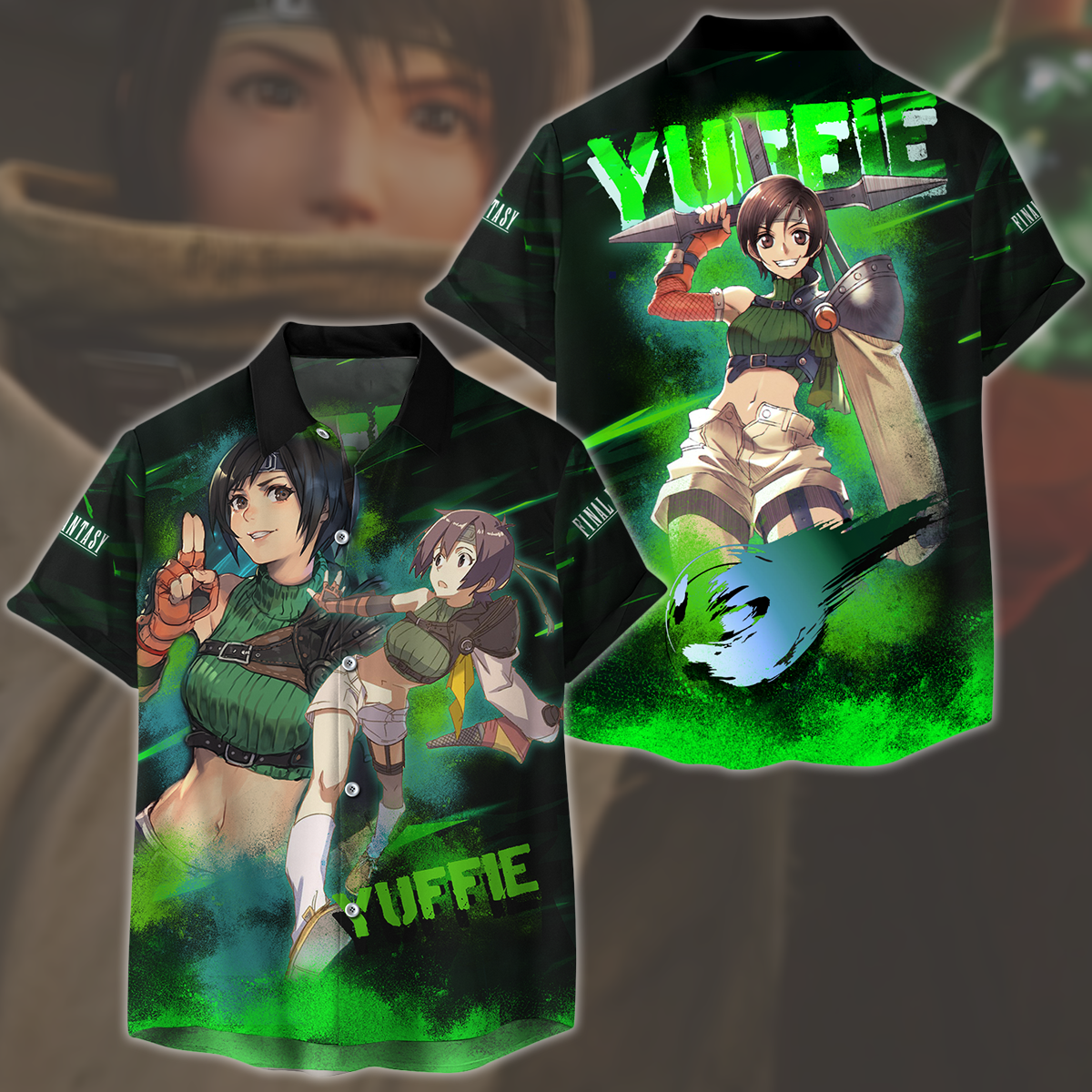 Final Fantasy VII Rebirth Yuffie Kisaragi Video Game All Over Printed T-shirt Tank Top Zip Hoodie Pullover Hoodie Hawaiian Shirt Beach Shorts Joggers Hawaiian Shirt S
