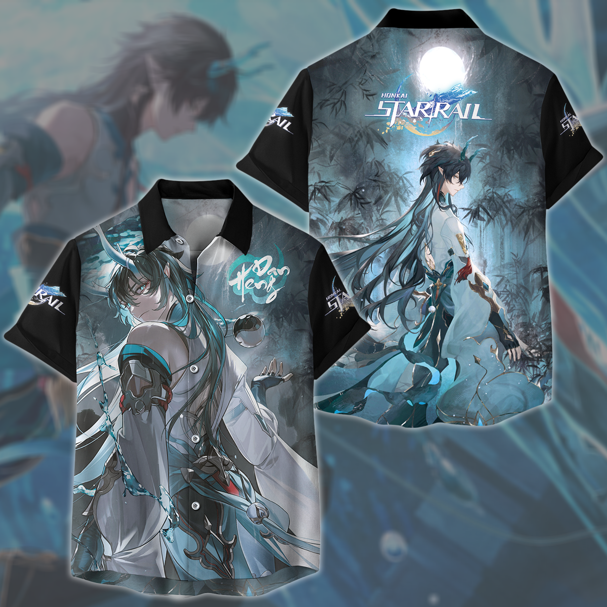 Honkai: Star Rail Dan Heng Video Game All Over Printed T-shirt Tank Top Zip Hoodie Pullover Hoodie Hawaiian Shirt Beach Shorts Joggers Hawaiian Shirt S
