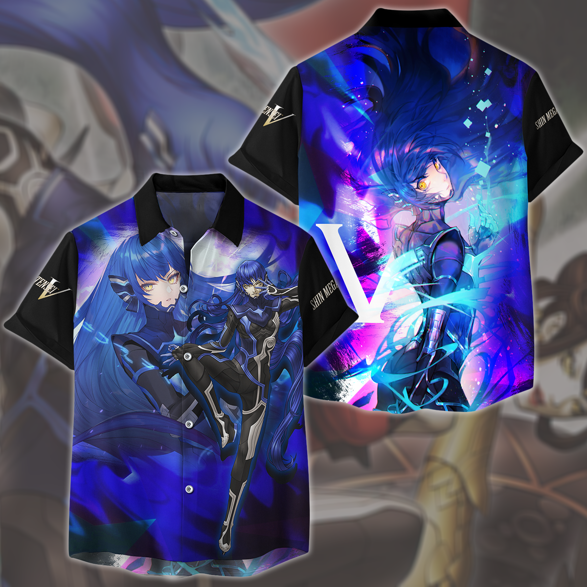 Shin Megami Tensei V Video Game All Over Printed T-shirt Tank Top Zip Hoodie Pullover Hoodie Hawaiian Shirt Beach Shorts Joggers Hawaiian Shirt S