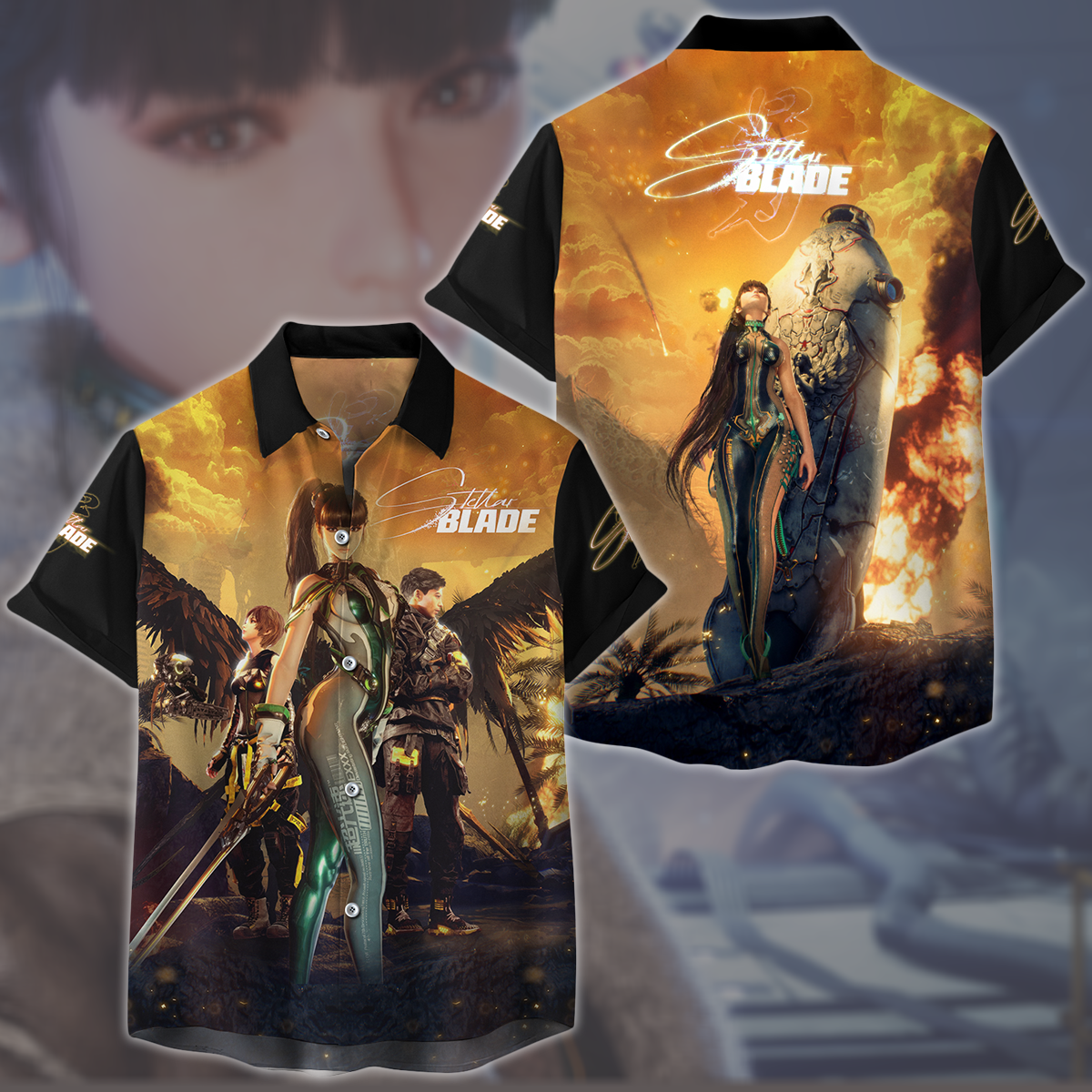 Stellar Blade Video Game All Over Printed T-shirt Tank Top Zip Hoodie Pullover Hoodie Hawaiian Shirt Beach Shorts Joggers Hawaiian Shirt S