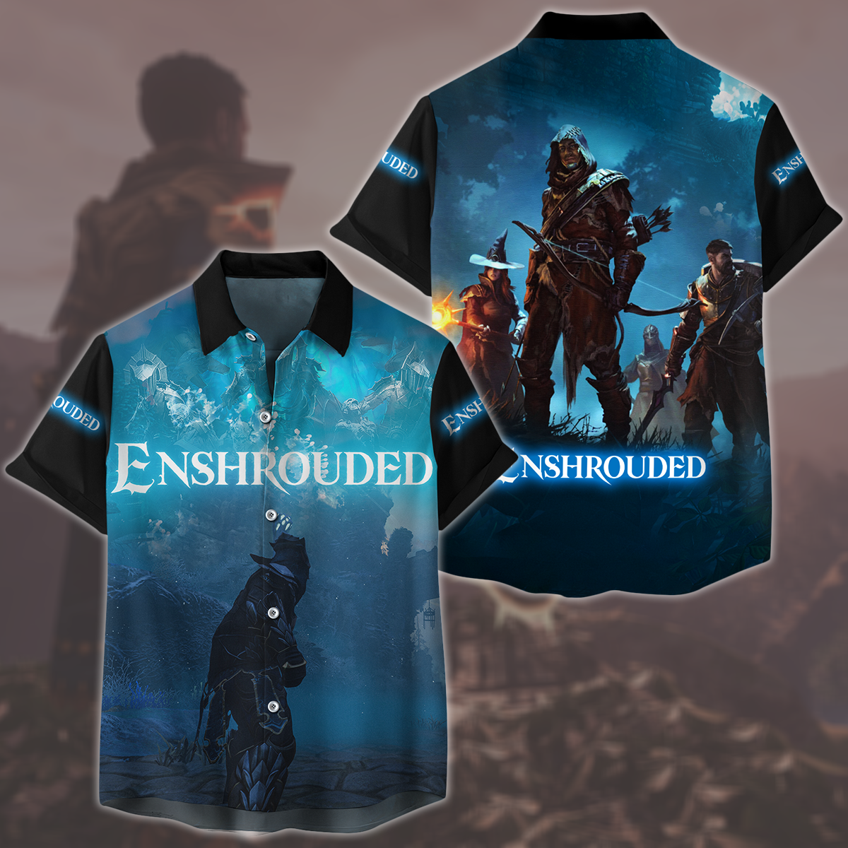 Enshrouded Video Game All Over Printed T-shirt Tank Top Zip Hoodie Pullover Hoodie Hawaiian Shirt Beach Shorts Joggers Hawaiian Shirt S