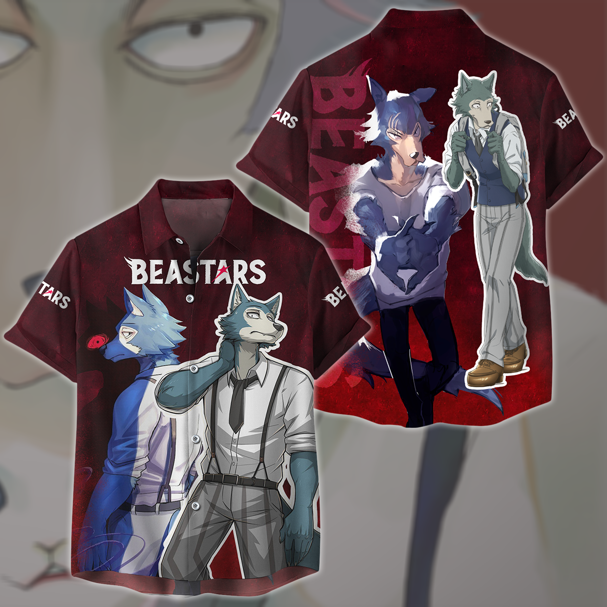 BEASTARS Anime All Over Printed T-shirt Tank Top Zip Hoodie Pullover Hoodie Hawaiian Shirt Beach Shorts Joggers Hawaiian Shirt S