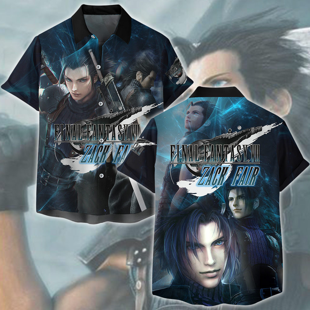 Final Fantasy VII Rebirth Zack Fair Video Game All Over Printed T-shirt Tank Top Zip Hoodie Pullover Hoodie Hawaiian Shirt Beach Shorts Joggers Hawaiian Shirt S