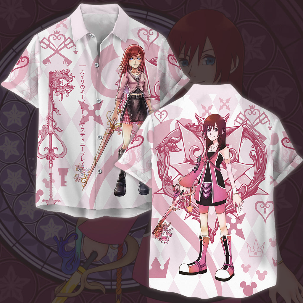 Kingdom Hearts Kairi Video Game All Over Printed T-shirt Tank Top Zip Hoodie Pullover Hoodie Hawaiian Shirt Beach Shorts Joggers Hawaiian Shirt S