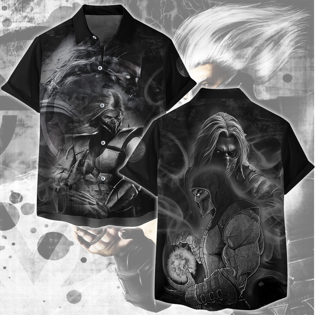 Mortal Kombat Smoke Video Game All Over Printed T-shirt Tank Top Zip Hoodie Pullover Hoodie Hawaiian Shirt Beach Shorts Joggers Hawaiian Shirt S