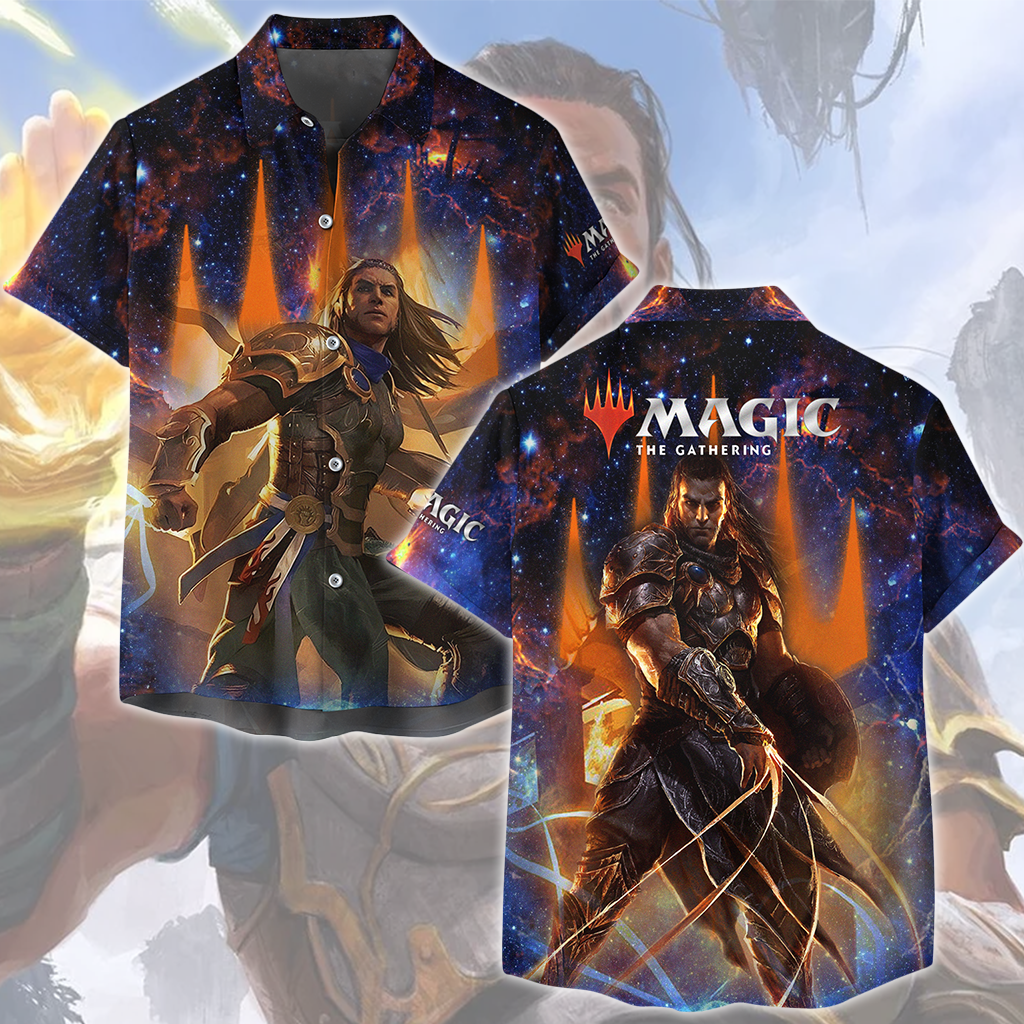 Magic: The Gathering Gideon Jura Video Game All Over Printed T-shirt Tank Top Zip Hoodie Pullover Hoodie Hawaiian Shirt Beach Shorts Joggers Hawaiian Shirt S