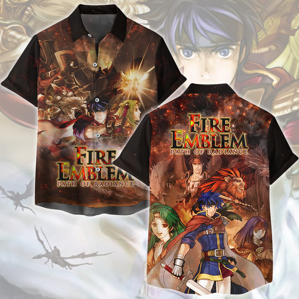 Fire Emblem Path of Radiance Video Game All Over Printed T-shirt Tank Top Zip Hoodie Pullover Hoodie Hawaiian Shirt Beach Shorts Joggers Hawaiian Shirt S