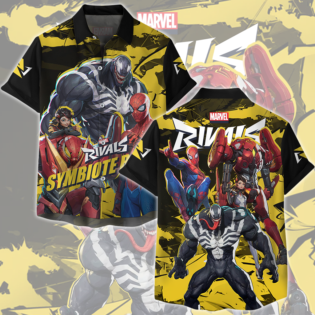 Marvel Rivals - Symbiote Bond Video Game All Over Printed T-shirt Tank Top Zip Hoodie Pullover Hoodie Hawaiian Shirt Beach Shorts Joggers Hawaiian Shirt S