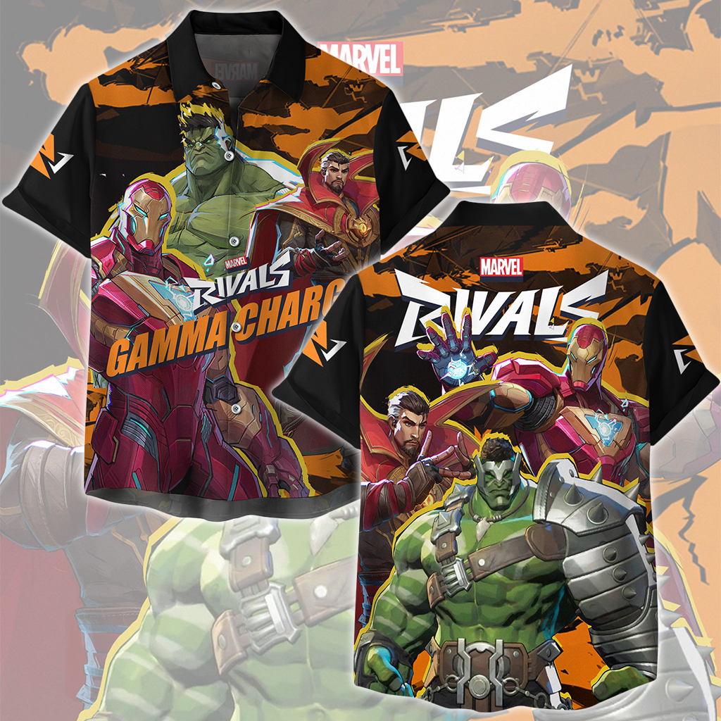 Marvel Rivals - Gamma Charge Video Game All Over Printed T-shirt Tank Top Zip Hoodie Pullover Hoodie Hawaiian Shirt Beach Shorts Joggers Hawaiian Shirt S