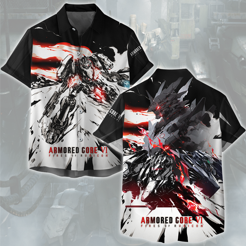Armored Core VI: Fires of Rubicon Video Game All Over Printed T-shirt Tank Top Zip Hoodie Pullover Hoodie Hawaiian Shirt Beach Shorts Joggers Hawaiian Shirt S