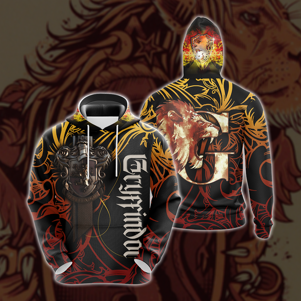 The Hogwarts Castle Gryffindor Harry Potter Unisex 3D T-shirt Hoodie S