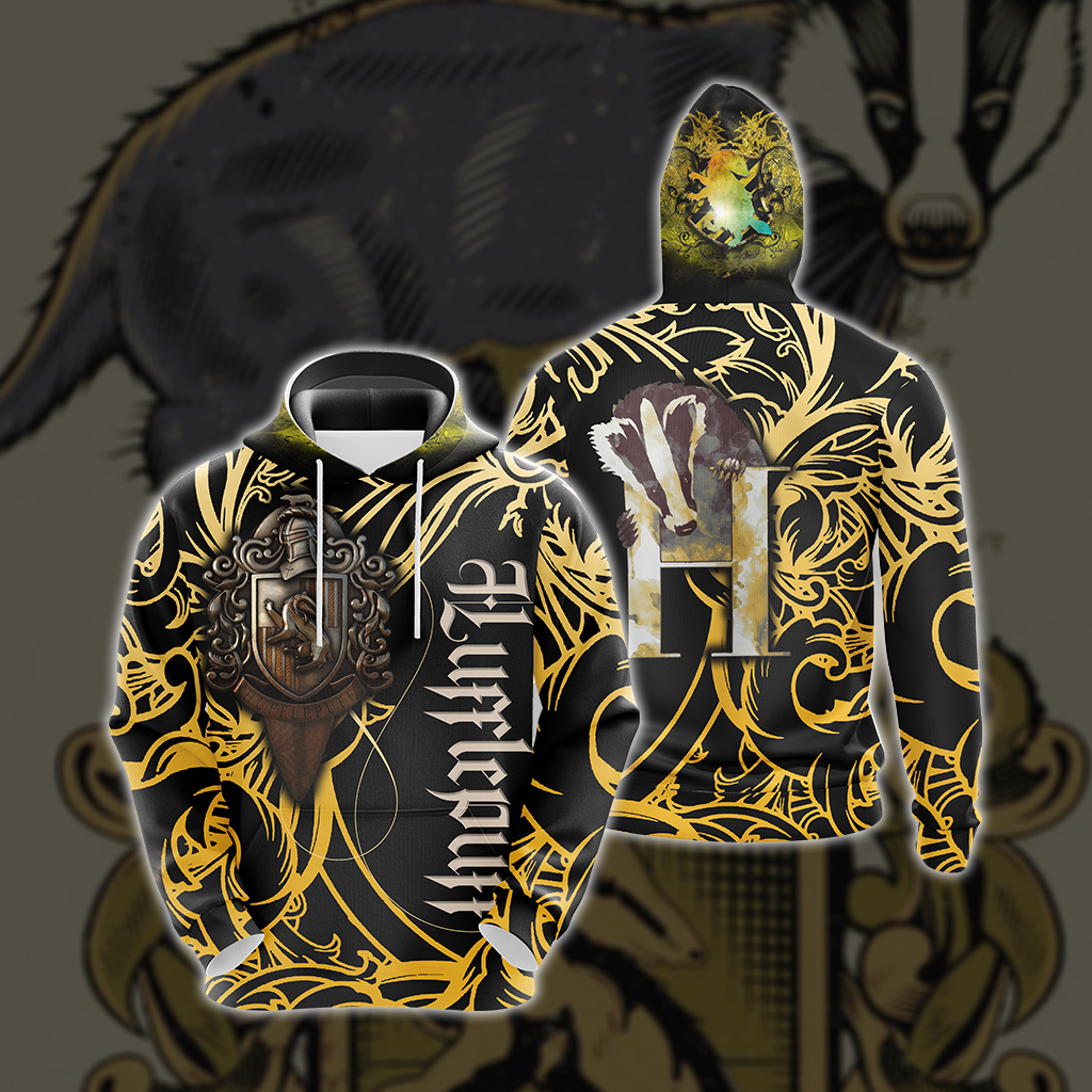 The Hogwarts Castle Hufflepuff Harry Potter Unisex 3D T-shirt Hoodie S