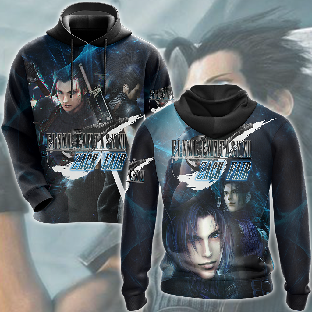 Final Fantasy VII Rebirth Zack Fair Video Game All Over Printed T-shirt Tank Top Zip Hoodie Pullover Hoodie Hawaiian Shirt Beach Shorts Joggers Hoodie S
