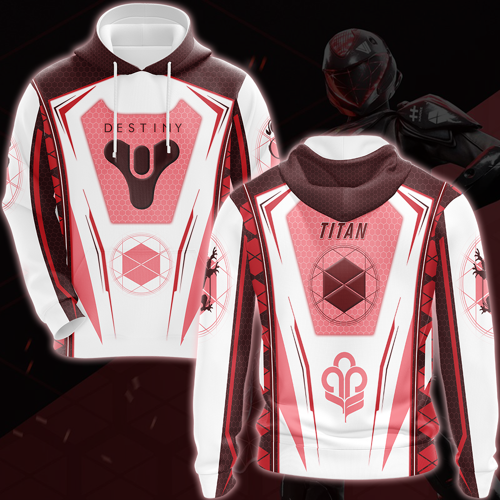 Destiny Titan Video Game All Over Printed T-shirt Tank Top Zip Hoodie Pullover Hoodie Hawaiian Shirt Beach Shorts Joggers Hoodie S