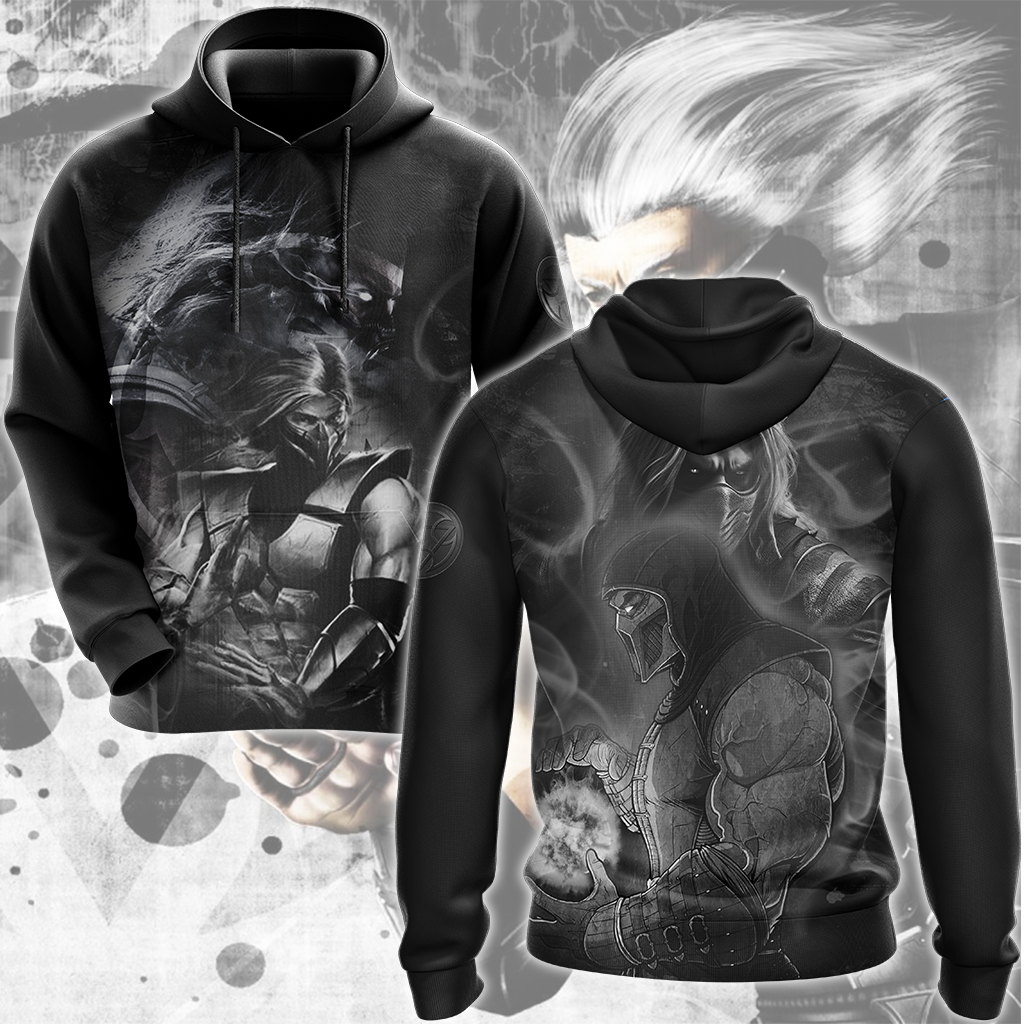 Mortal Kombat Smoke Video Game All Over Printed T-shirt Tank Top Zip Hoodie Pullover Hoodie Hawaiian Shirt Beach Shorts Joggers Hoodie S