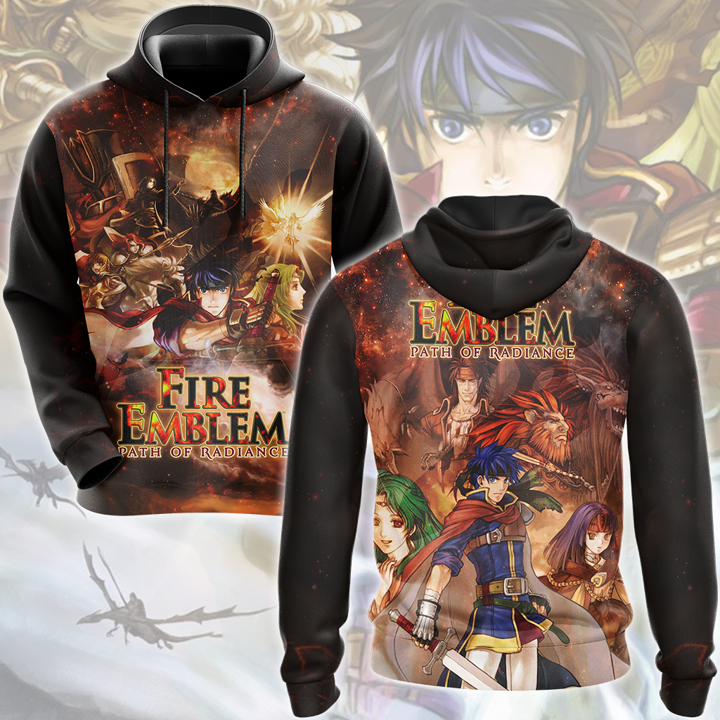 Fire Emblem Path of Radiance Video Game All Over Printed T-shirt Tank Top Zip Hoodie Pullover Hoodie Hawaiian Shirt Beach Shorts Joggers Hoodie S