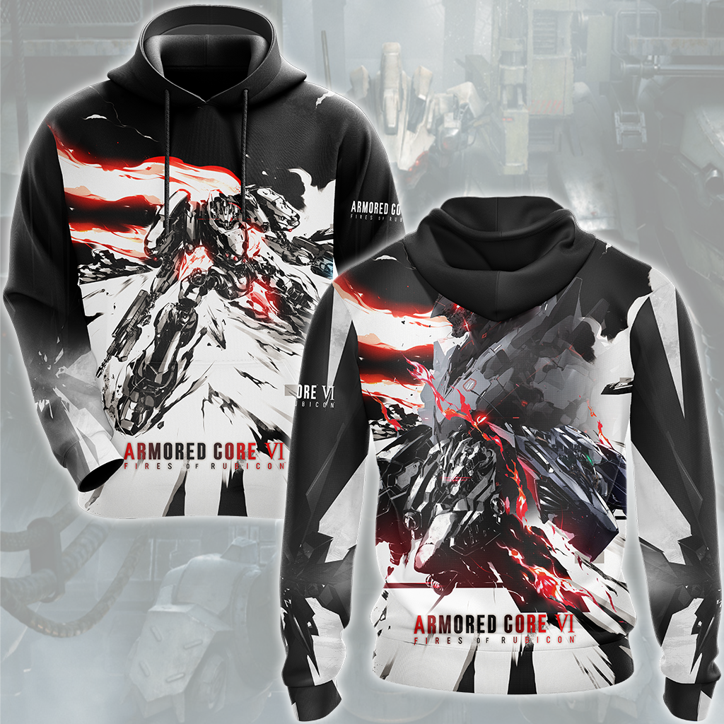 Armored Core VI: Fires of Rubicon Video Game All Over Printed T-shirt Tank Top Zip Hoodie Pullover Hoodie Hawaiian Shirt Beach Shorts Joggers Hoodie S