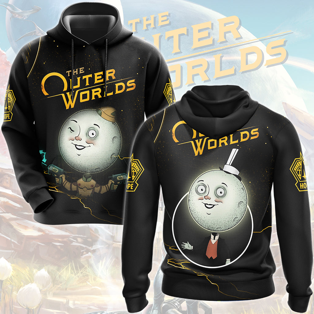 The Outer Worlds Video Game All Over Printed T-shirt Tank Top Zip Hoodie Pullover Hoodie Hawaiian Shirt Beach Shorts Joggers Hoodie S