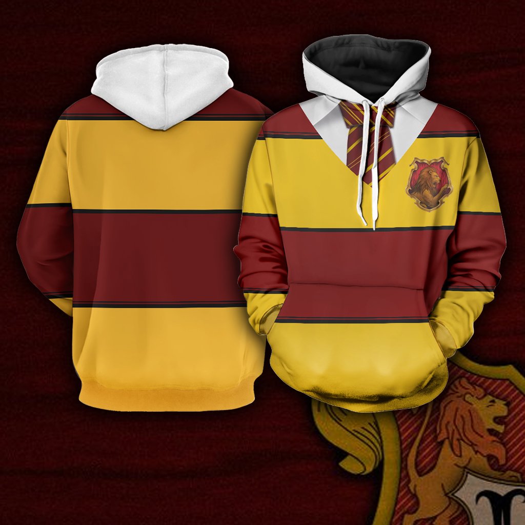 Striped Gryffindor Harry Potter New Unisex 3D T-shirt Hoodie S