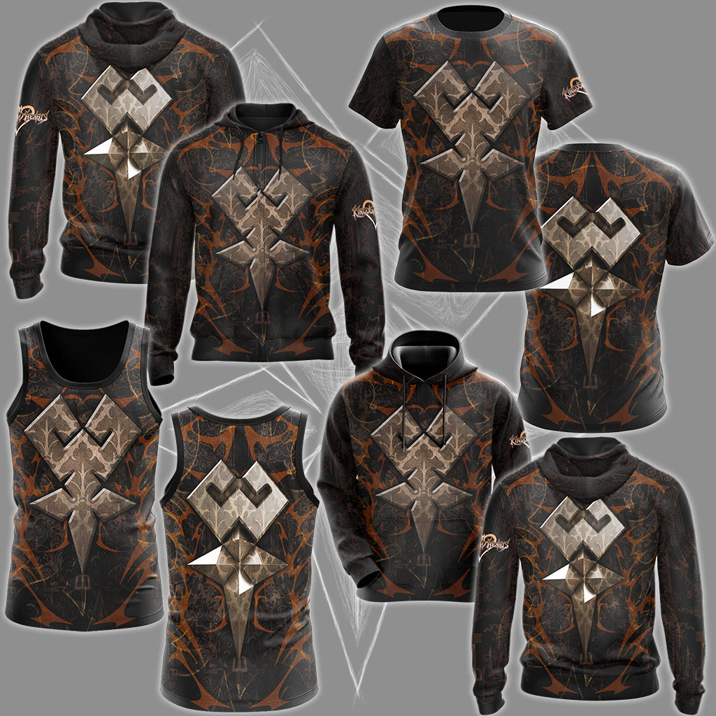 Kingdom Hearts Symbols Terra’s Mark Mark of Mastery Video Game All Over Printed T-shirt Tank Top Zip Hoodie Pullover Hoodie Hawaiian Shirt Beach Shorts Joggers