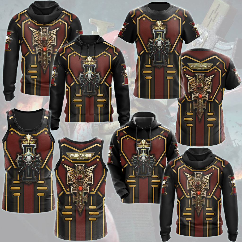 Warhammer 40K Inquisitor Video Game All Over Printed T-shirt Tank Top Zip Hoodie Pullover Hoodie Hawaiian Shirt Beach Shorts Joggers