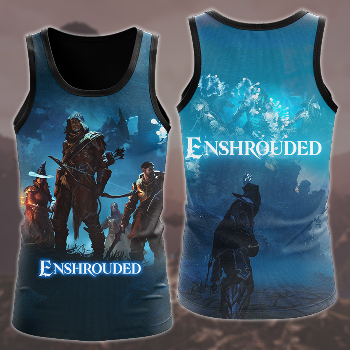 Enshrouded Video Game All Over Printed T-shirt Tank Top Zip Hoodie Pullover Hoodie Hawaiian Shirt Beach Shorts Joggers Tank Top S