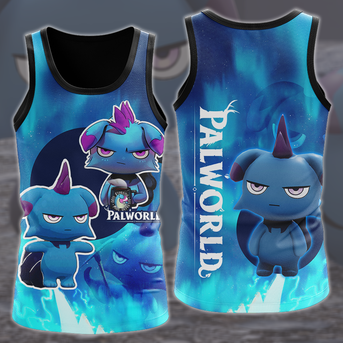 Palworld Video Game All Over Printed T-shirt Tank Top Zip Hoodie Pullover Hoodie Hawaiian Shirt Beach Shorts Joggers Tank Top S
