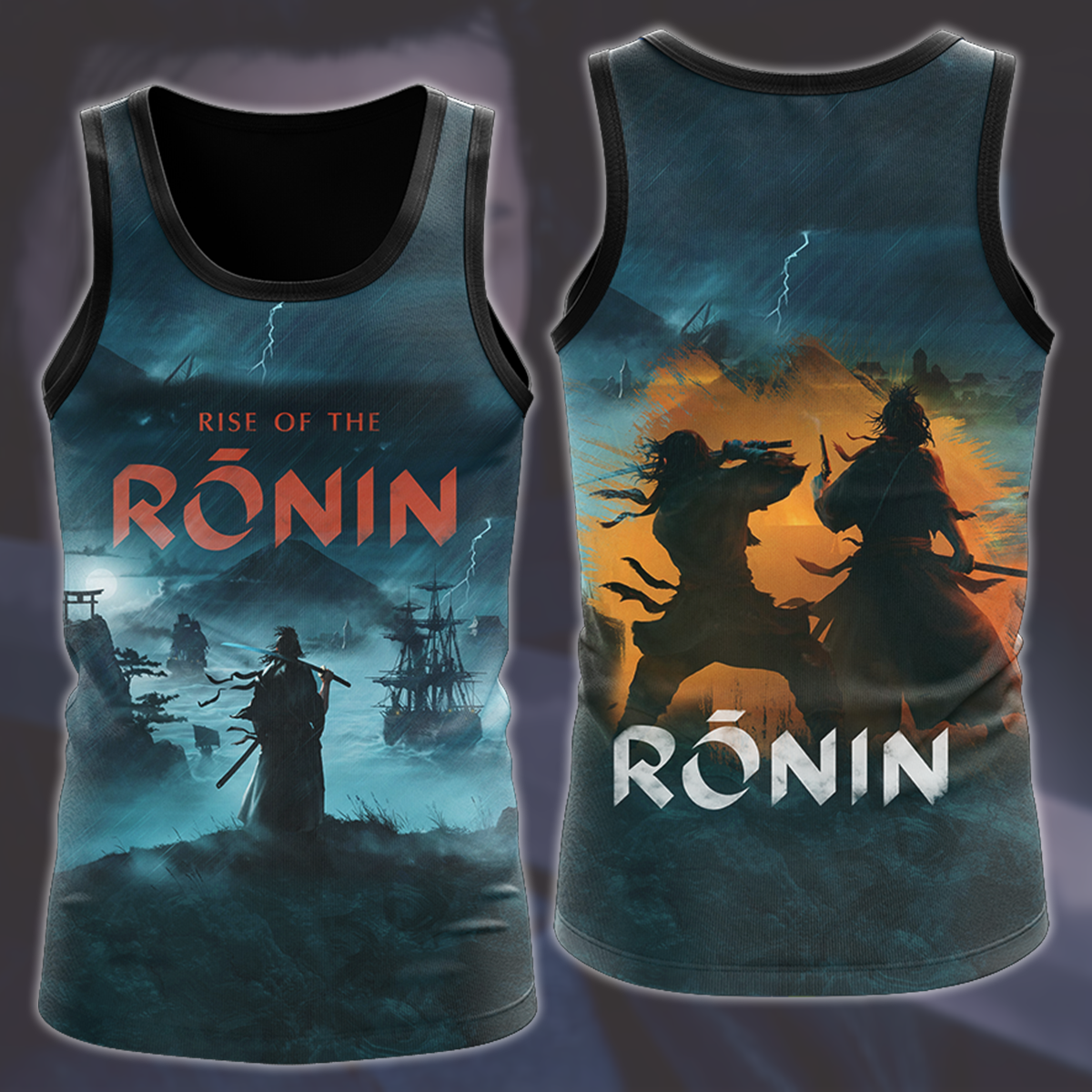 Rise of the Ronin Video Game All Over Printed T-shirt Tank Top Zip Hoodie Pullover Hoodie Hawaiian Shirt Beach Shorts Joggers Tank Top S