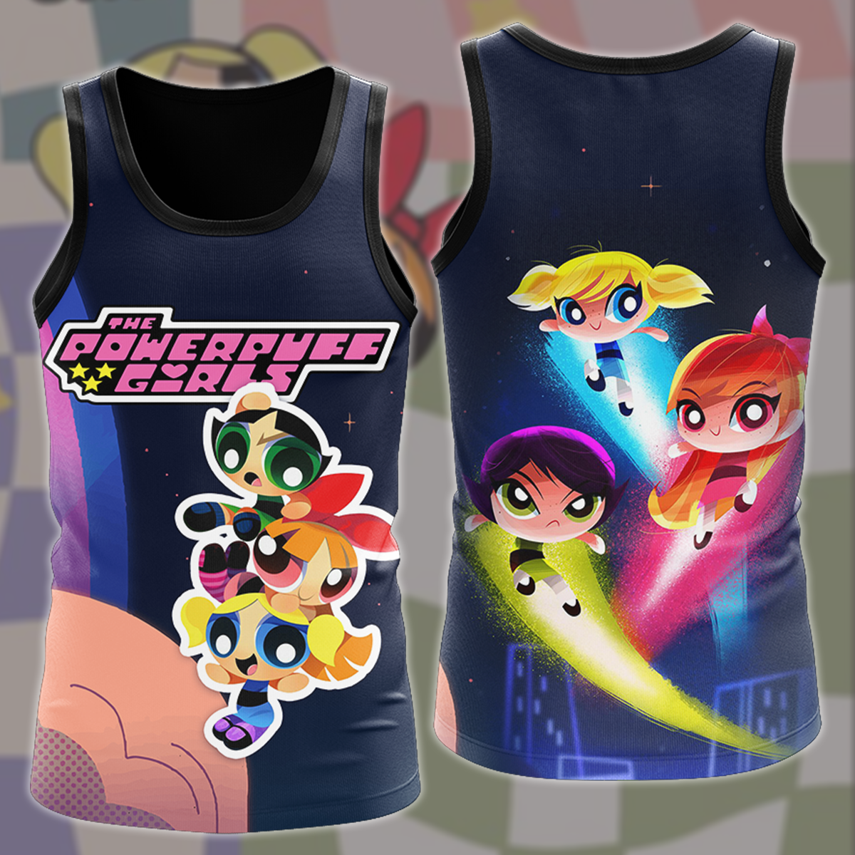 Powerpuff Girls TV Series All Over Printed T-shirt Tank Top Zip Hoodie Pullover Hoodie Hawaiian Shirt Beach Shorts Joggers Tank Top S