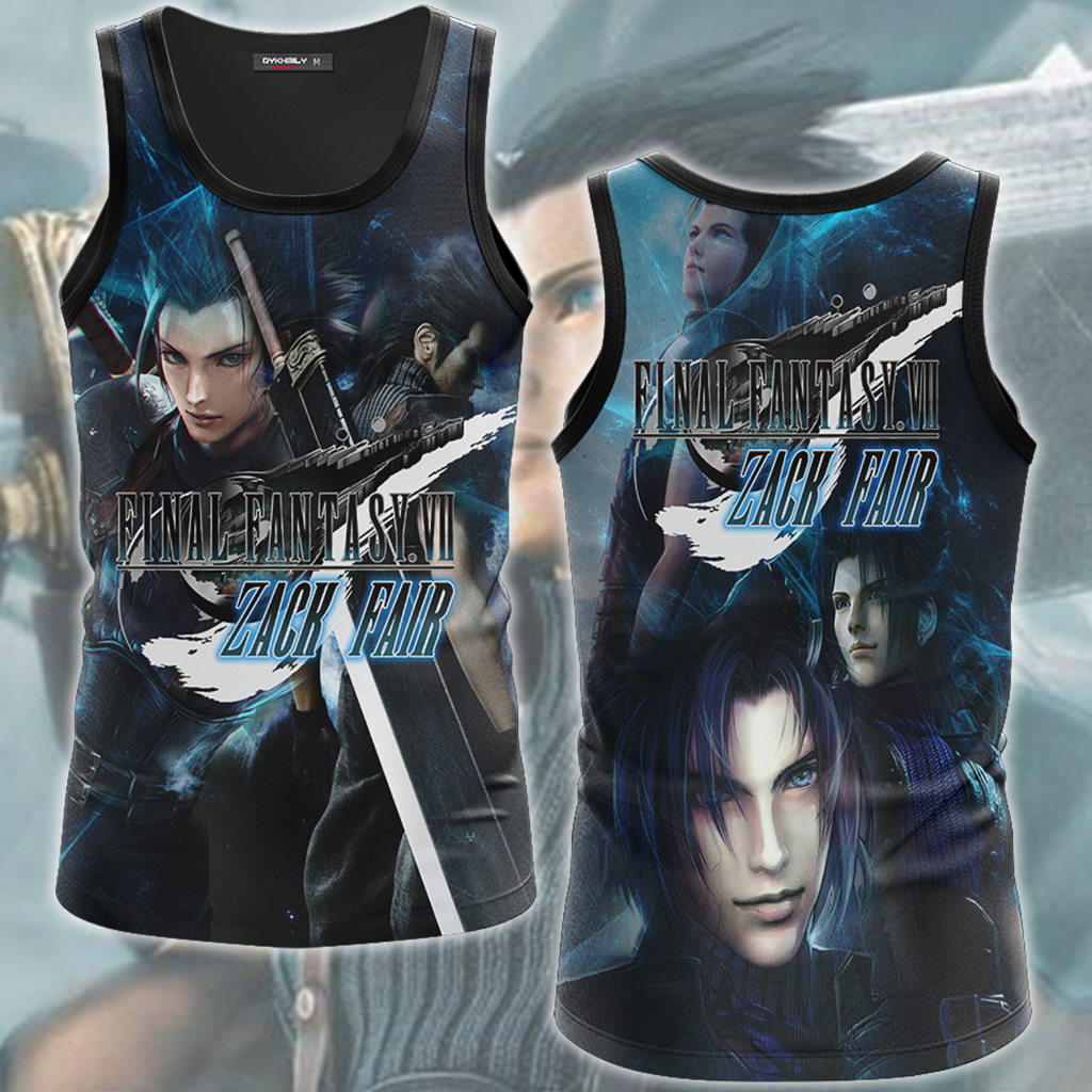 Final Fantasy VII Rebirth Zack Fair Video Game All Over Printed T-shirt Tank Top Zip Hoodie Pullover Hoodie Hawaiian Shirt Beach Shorts Joggers Tank Top S