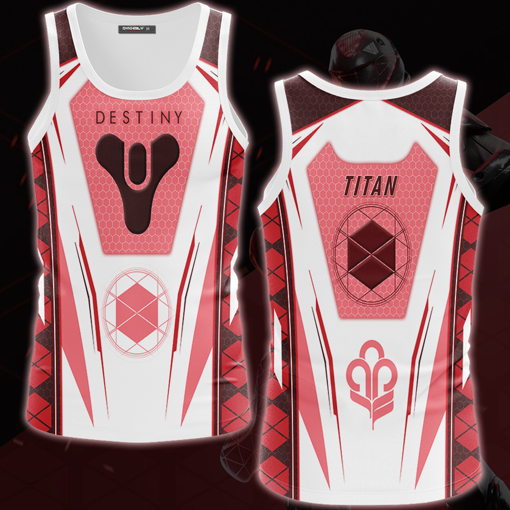 Destiny Titan Video Game All Over Printed T-shirt Tank Top Zip Hoodie Pullover Hoodie Hawaiian Shirt Beach Shorts Joggers Tank Top S
