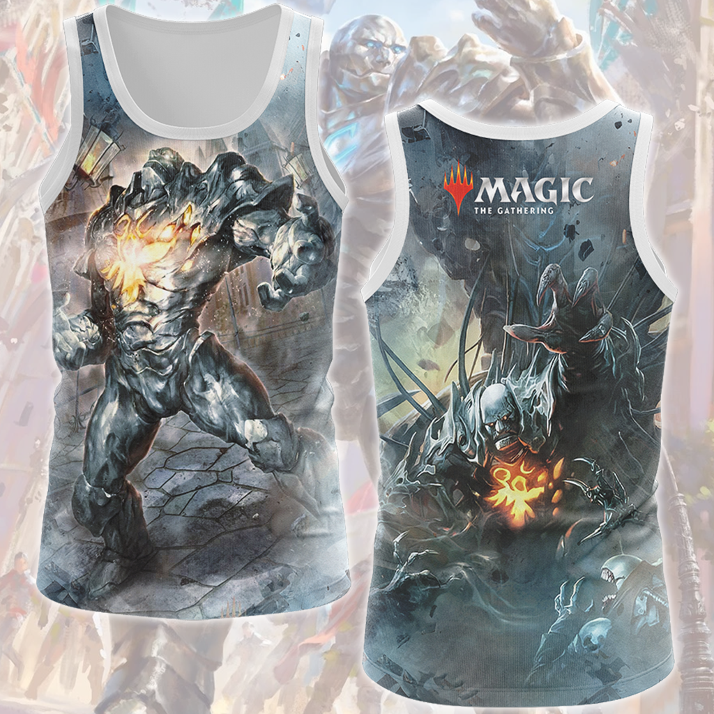 Magic: The Gathering Karn The Silver Golem Video Game All Over Printed T-shirt Tank Top Zip Hoodie Pullover Hoodie Hawaiian Shirt Beach Shorts Joggers Tank Top S