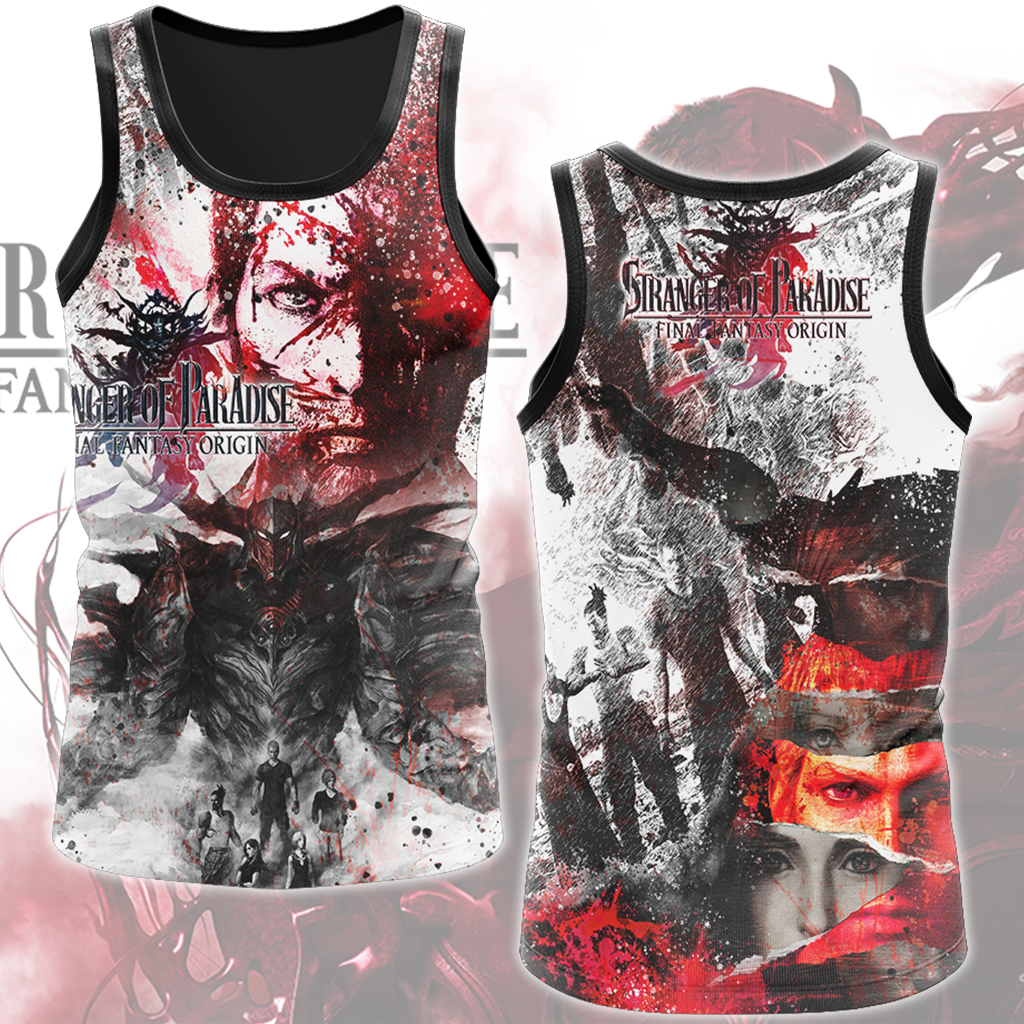Stranger of Paradise: Final Fantasy Origin Video Game All Over Printed T-shirt Tank Top Zip Hoodie Pullover Hoodie Hawaiian Shirt Beach Shorts Joggers Tank Top S
