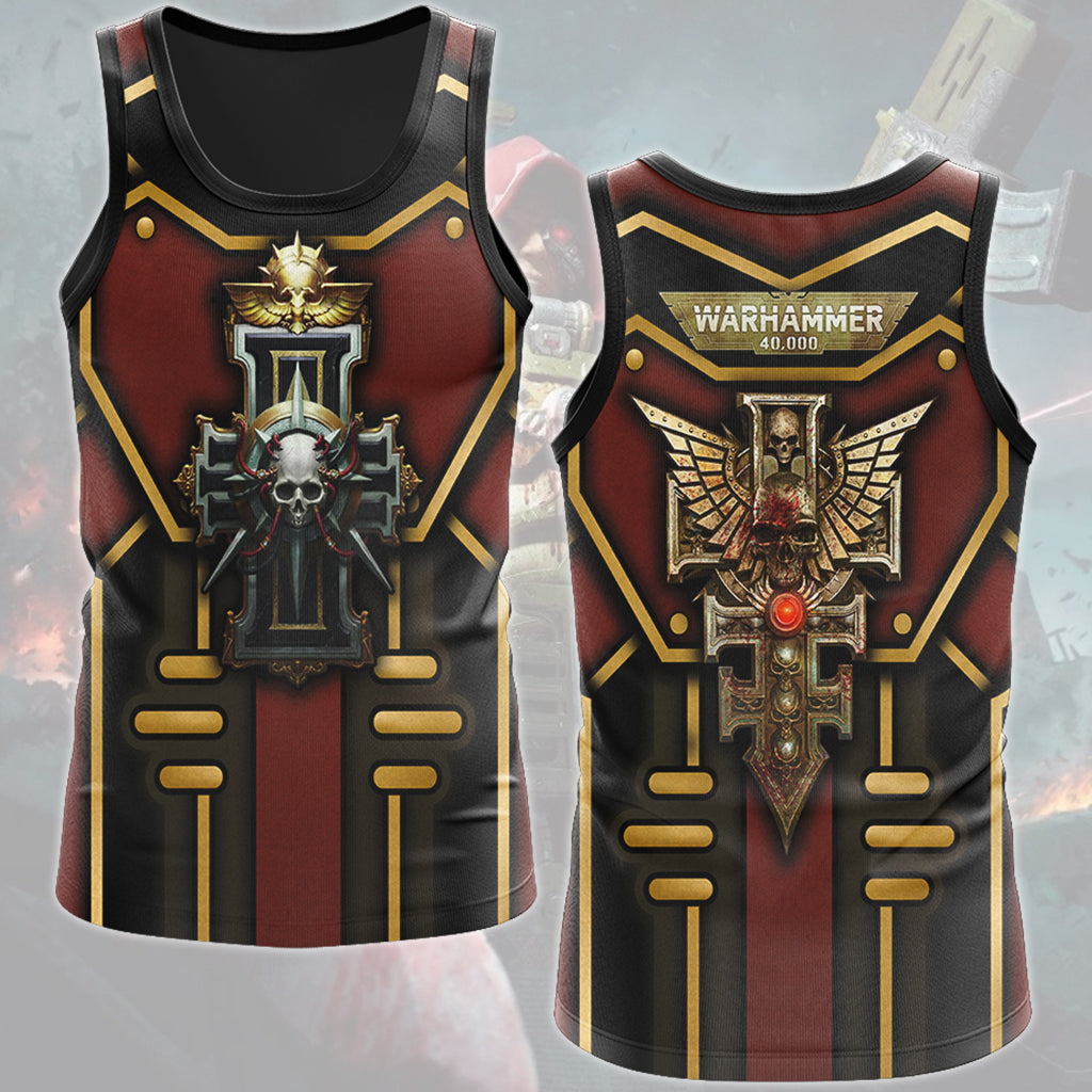 Warhammer 40K Inquisitor Video Game All Over Printed T-shirt Tank Top Zip Hoodie Pullover Hoodie Hawaiian Shirt Beach Shorts Joggers Tank Top S
