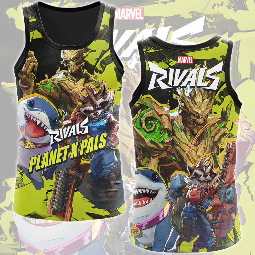 Marvel Rivals - Planet X Pals Video Game All Over Printed T-shirt Tank Top Zip Hoodie Pullover Hoodie Hawaiian Shirt Beach Shorts Joggers Tank Top S