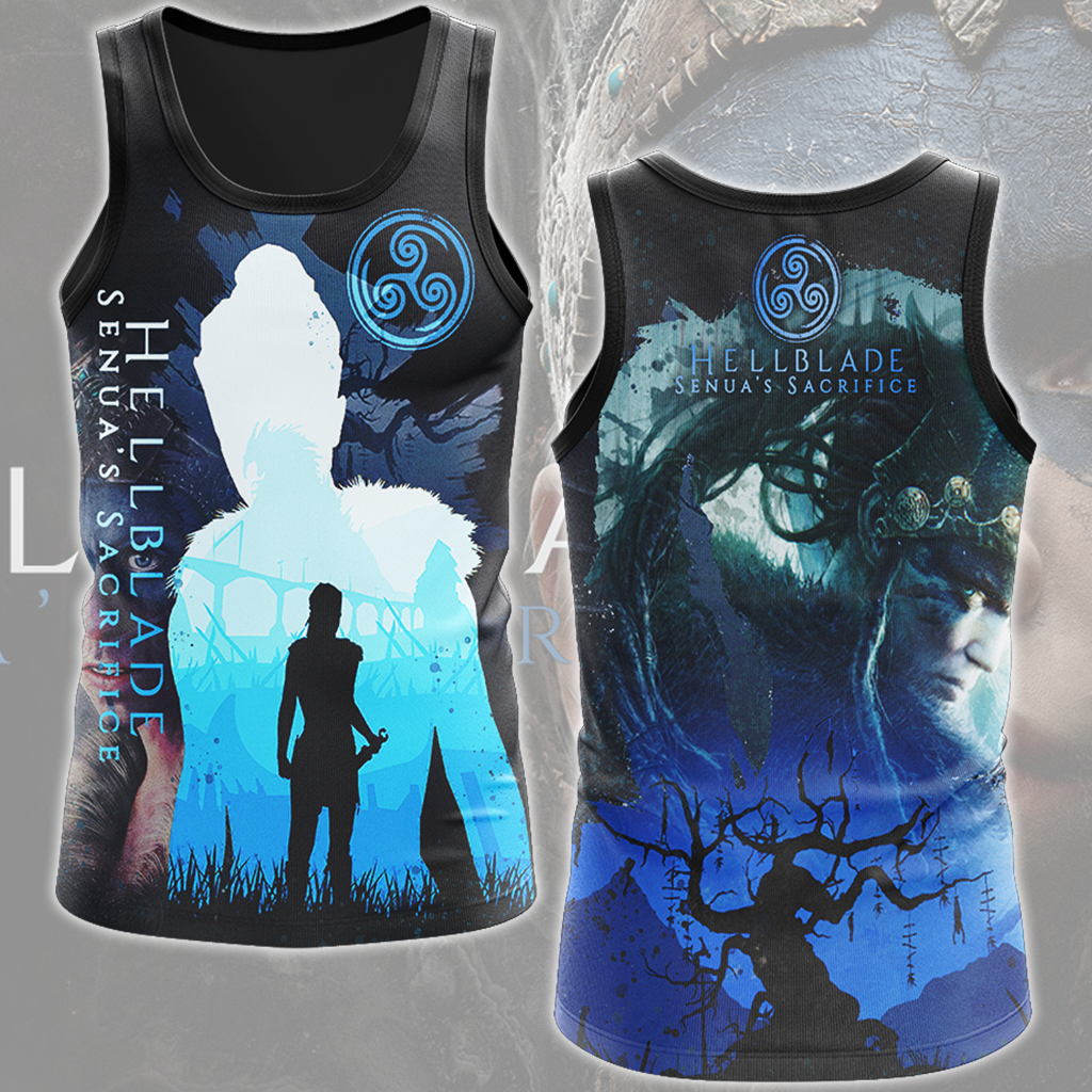 Hellblade: Senua's Sacrifice Video Game All Over Printed T-shirt Tank Top Zip Hoodie Pullover Hoodie Hawaiian Shirt Beach Shorts Joggers Tank Top S